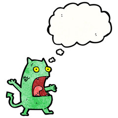 funny little monster cartoon