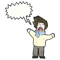 shouting man cartoon