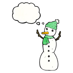 cartoon snowman