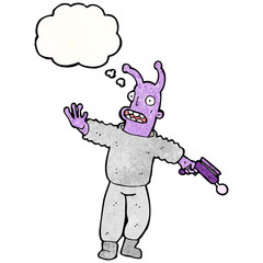 cartoon alien spaceman