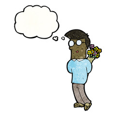 cartoon romantic man