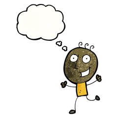 cartoon happy doodle boy