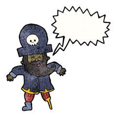 cartoon pirate captain