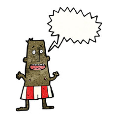 cartoon man in underpants