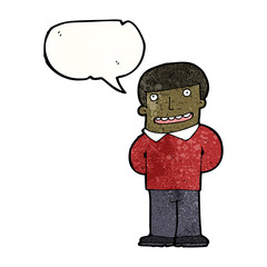 cartoon friendly man