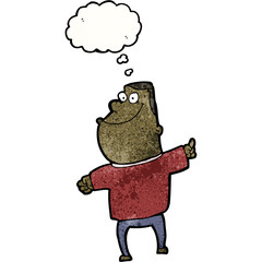 cartoon fat man pointing