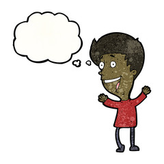 cartoon boy with idea