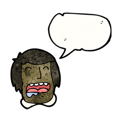 cartoon man drooling