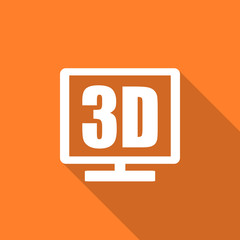 3d display flat design modern icon
