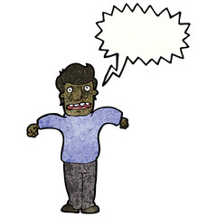 cartoon man shrugging shoulders