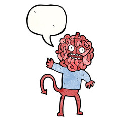 cartoon spaghetti monster