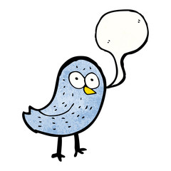 funny cartoon bird