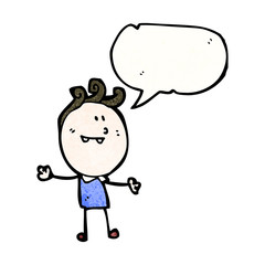 cartoon man with speech bubble