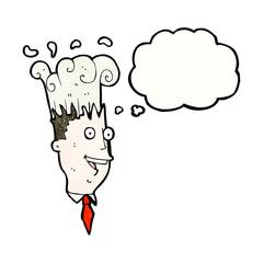 exploding head cartoon