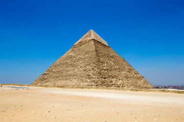 Fototapeta na wymiar pyramids of Giza in Cairo, Egypt.
