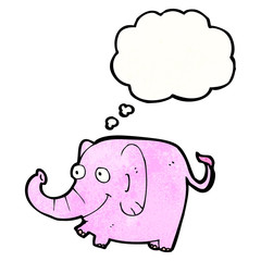 cartoon pink elephant