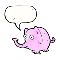 cartoon pink elephant