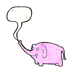 cartoon pink elephant