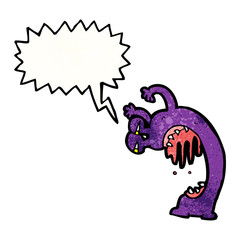 scary monster cartoon