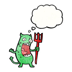 cartoon little devil