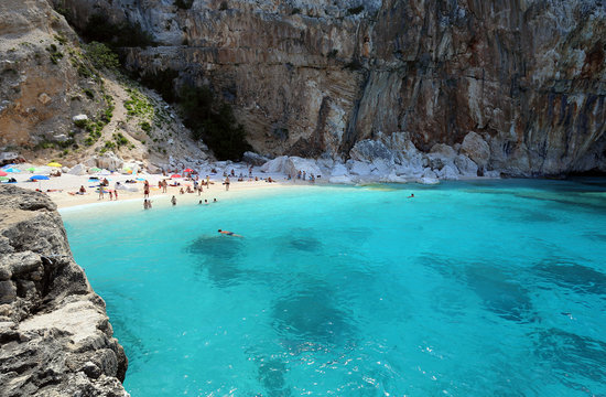 Cala Mariolu, a real jewel in the Gulf of Orosei, on the central-eastern coast of Sardinia