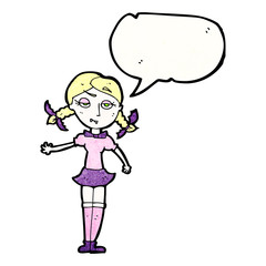 blond vampire girl cartoon