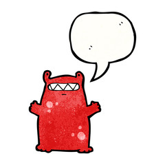 cartoon alien slug monster