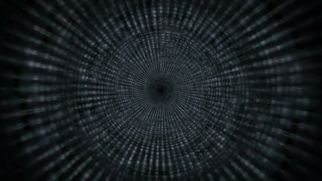 Abstract Numbers Tunnel Background Loop - 4K