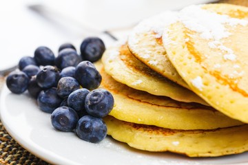 Pancake, Blueberry, Crepe.