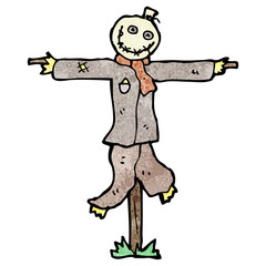 cartoon scary scarecrow