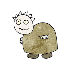 child's drawing of a zombie