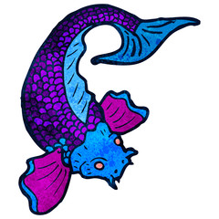 cartoon japanese fish tattoo