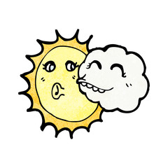 cloud and sun cartoon