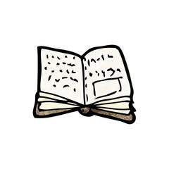 cartoon open book