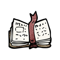 cartoon open book
