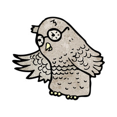cartoon wise owl