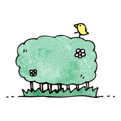 cartoon hedgerow