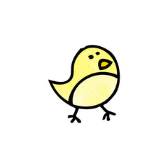 cartoon little bird doodle