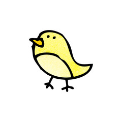 cartoon little bird doodle