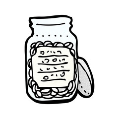 cartoon jar of pills