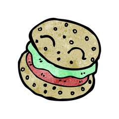 burger cartoon character
