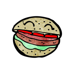 burger cartoon character