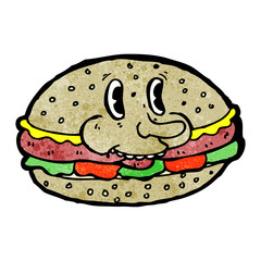 burger cartoon character