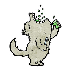 cartoon big bad wolf