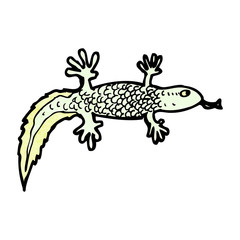 cartoon newt
