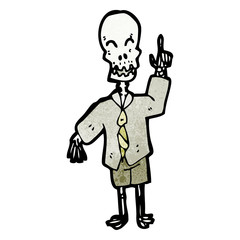 cartoon funny skeleton