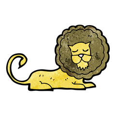 cartoon roaring lion