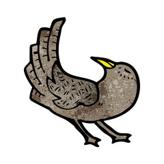cartoon blackbird