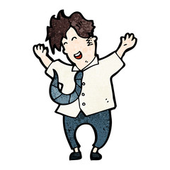 happy office man
