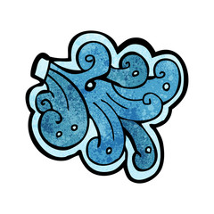 cartoon water splash